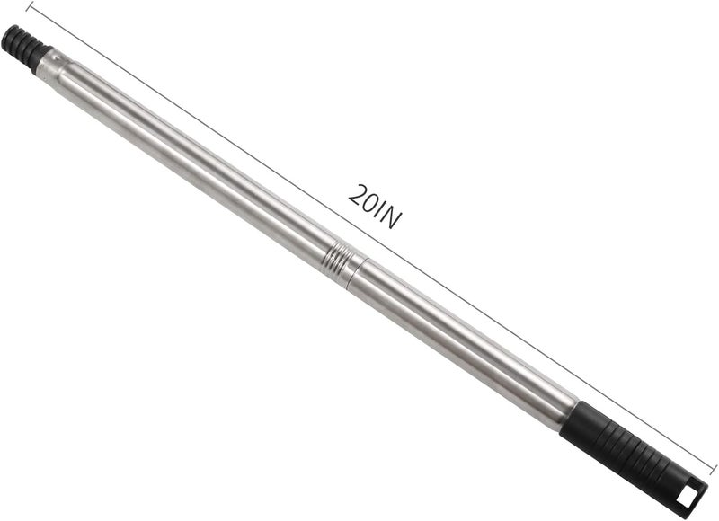 NANJA Paint Roller Extension Poles, 5 Piece Painting Extension Pole Extends to 48.5" Stainless Steel Telescopic Rod for Paint Roller Brushes to Easily Brush The Ceiling - Image 2
